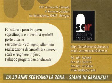 Sar Serramenti d'Arredo di Romano Calzolari